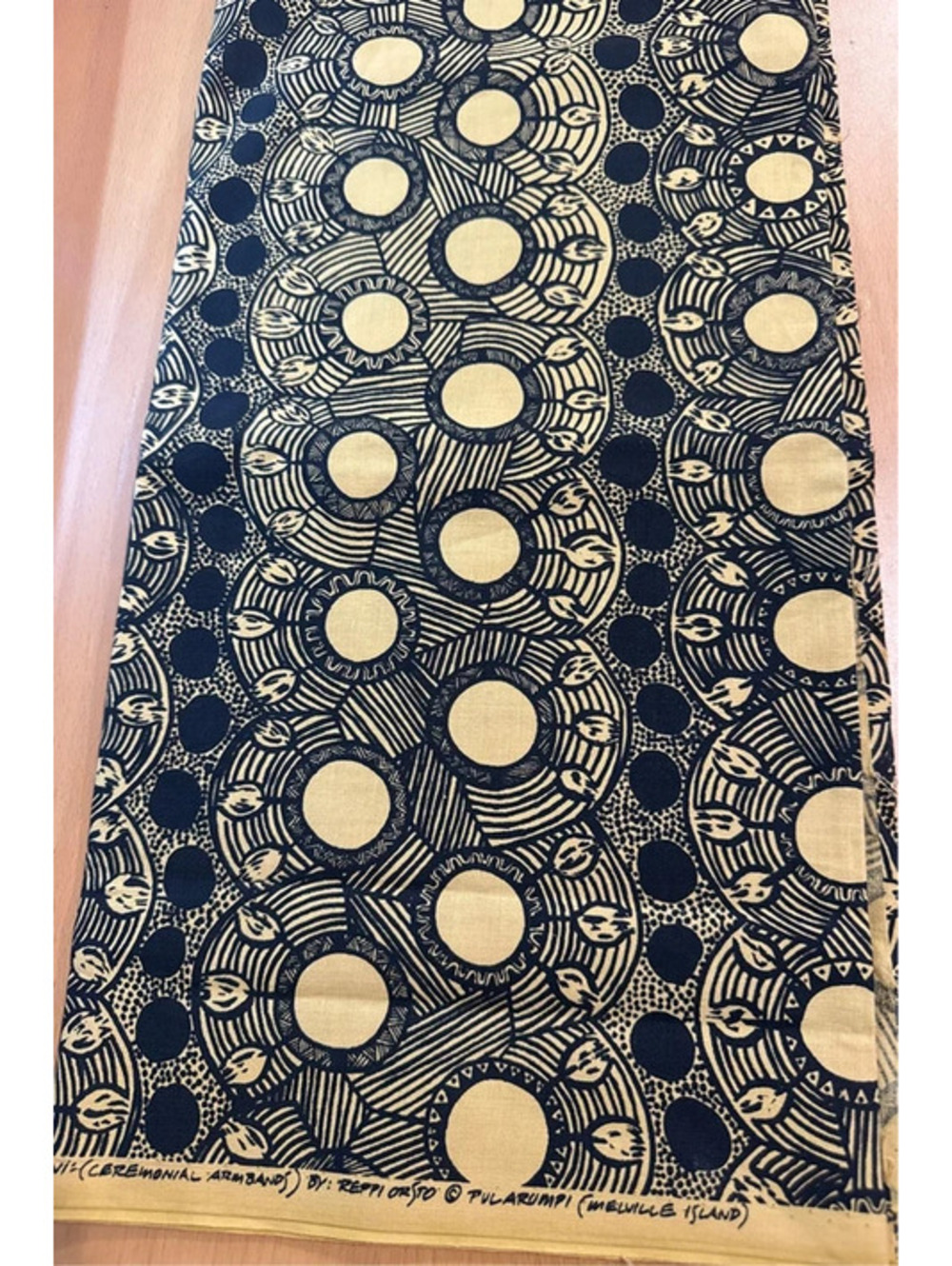 Authentic Reppi Orsto Screenprinted Tiwi Jilamara Patterns of Melville Island